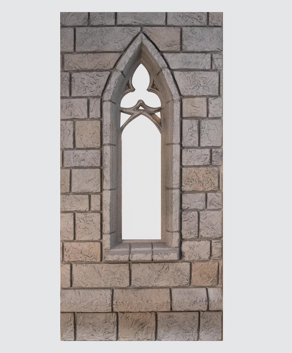 Narrow Gothic Window NCV Creative Vacuform Scenic Wall Panels